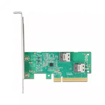 DeLOCK PCI Express 4.0 x8 -kortti 2 x sisäinen SFF-8654 4i NVMe Low Profile