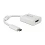 Videokaapeliadapteri DeLOCK 63937 USB Type-C - HDMI 0,1 m valkoinen