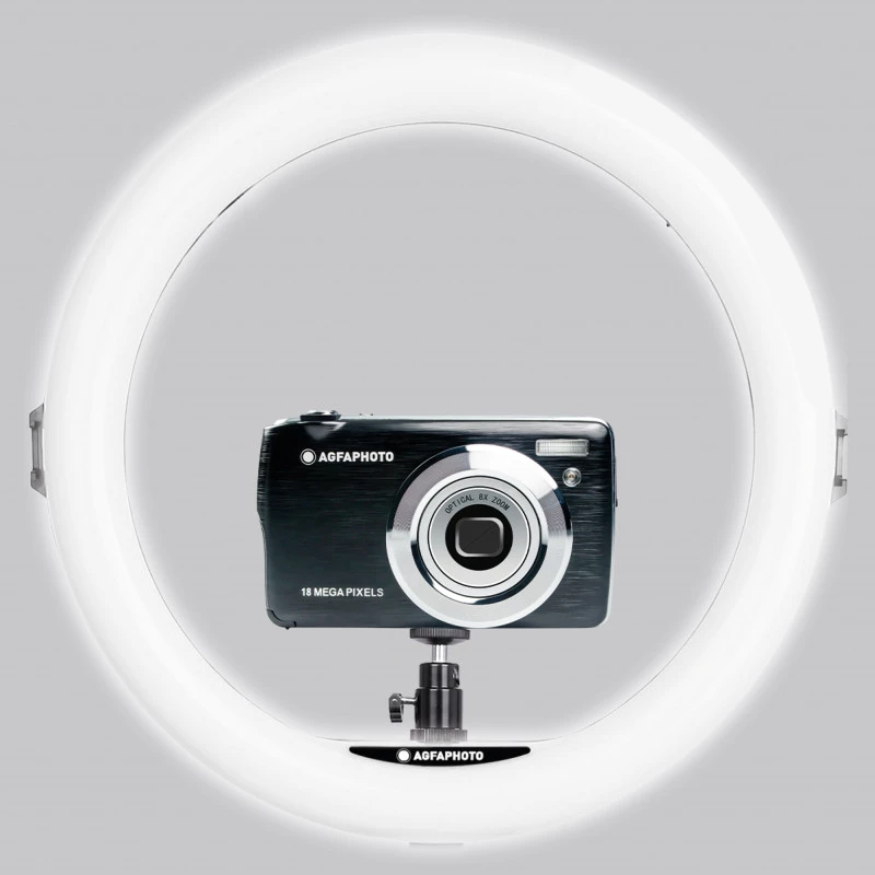 Agfa Arl11xl -rengasvalo LED-rengas 11 tuumaa + jalusta + kaukosäädin