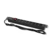 Qoltec 53998 pistorasia RACK 19 | 1U | 10A | PDU | 8xIEC C13 | 2m