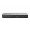 Digitus DA-70918 USB-C-telakointiasema, 13 porttia, 3x HDMI, 2x DP, 4x USB-A, 1x USB-C, RJ-45 1GbE, SD, ääni, 150 W