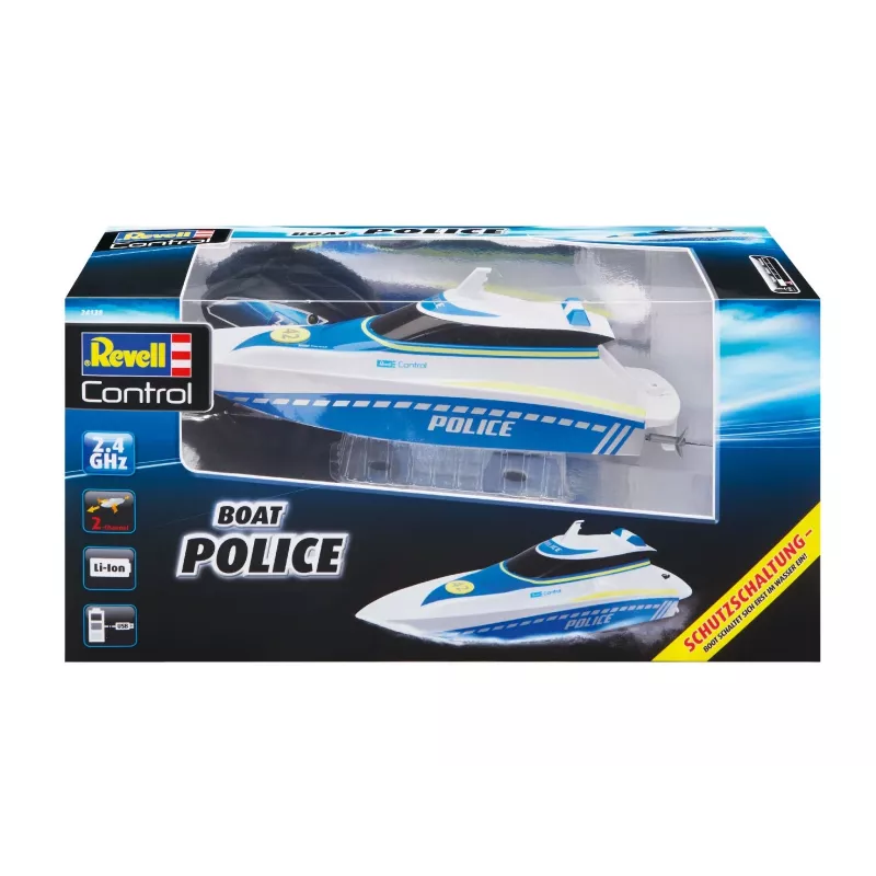 Revell Control Waterpolice RC aloittelija moottorivene 100% RtR 350 mm (24138)