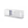 Cama Meble QIU 160 TV-kaappi, MDF, valkoinen kiilto