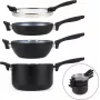 Kattilasarja Russell Hobbs RH01840EU7 – 4-osainen pinottava, metallinen marmoroitu