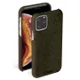 Suojakotelo Krusell Birka Apple iPhone 11 Pro Max, tummanruskea nahkatyylinen kotelo
