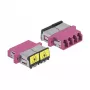 Kuitukytkin DeLOCK 86906 LC Quad naaras LC Quad naaras Multimode violetti