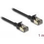 DeLOCK verkkokaapeli RJ45 Cat.8.1 F/FTP ohut Pro 1 m musta
