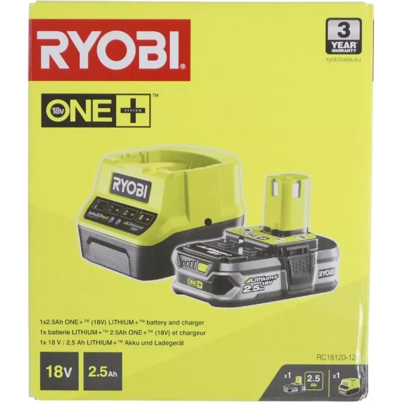 Ryobi RC18120-125 akku- ja laturisarja