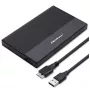 Kotelo 2,5 tuuman SATA-SSD/HDD:lle QOLTEC 52277 USB 3.0