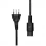 Virtajohto ProXtend PC-JC15-002, sveitsiläinen CEE 7/7 - IEC C15, 2 m
