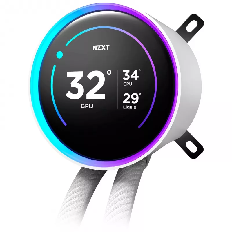 All-in-One-nestekylmä NZXT Kraken Elite 360 RGB 12 cm valkoinen