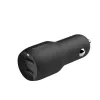 Dual-USB-A-autolaturi 12W x2 musta