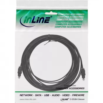 Optinen audiokaapeli Toslink-pistoke/pistoke 1 m InLine 89921