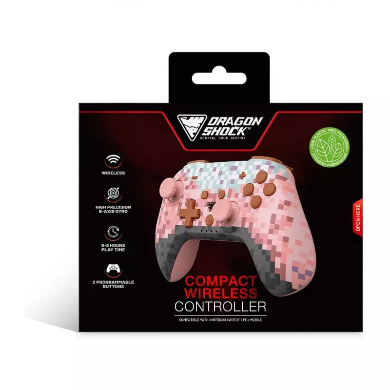 Dragonshock Controller Poptop langaton kuutiot vaaleanpunainen Switch
