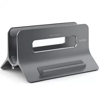 Painovoimajalusta MacBookille harmaa
