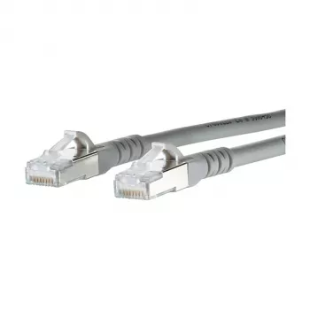 METZ CONNECT BTR - patch-kaapeli - RJ-45 (M) - RJ-45 (M) - 5,0 m - suojattu - CAT 6a - halogeeniton - harmaa (1308455033-E)