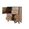 Cama sideboard LOTTA 110 2D4S wotan oak/mat musta