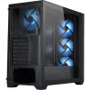 PC-kotelo Silentware Flow 110 A-RGB musta — Mid-Tower-kotelo, karkaistu lasisivupaneeli