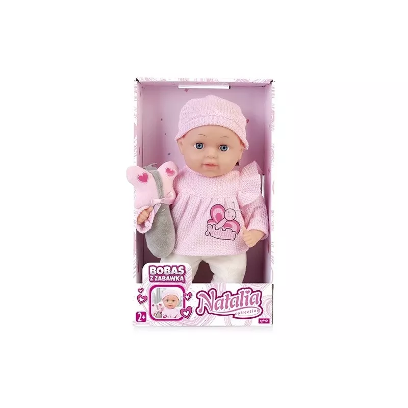 Nukke Artyk Natalia 33 cm lelulla - Artyk 33 cm vauvannukke tarvikkeilla