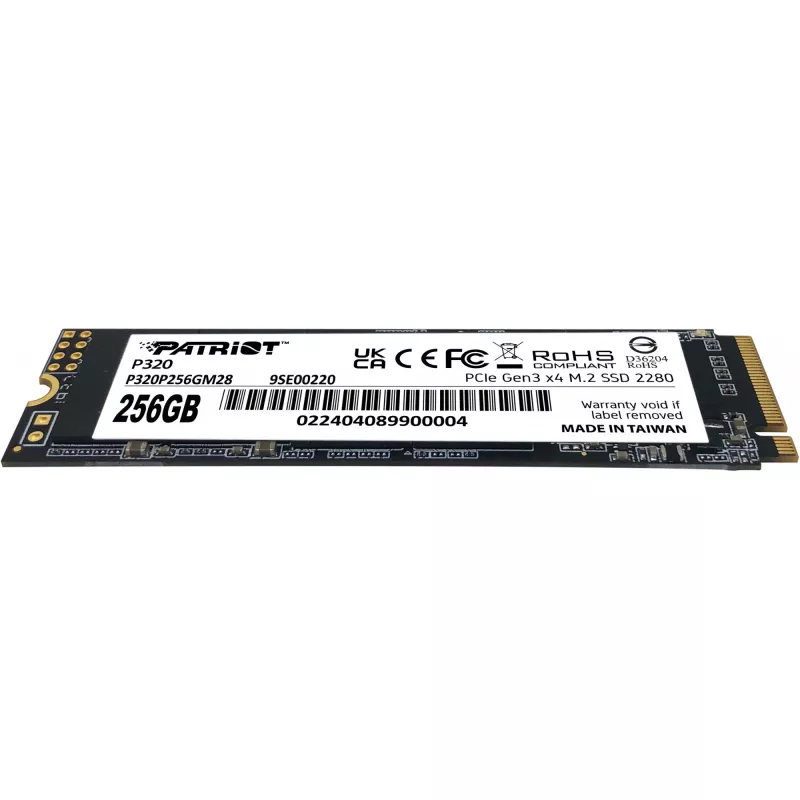 SSD-asema Patriot P320 256 GB M.2 2280 PCIe 3.0 x4 NVMe