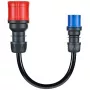 go-e sovitin Gemini flex 22 kW CEE sininen 16 A – musta – suora – suora – IP55 – 22 kW – 16 A