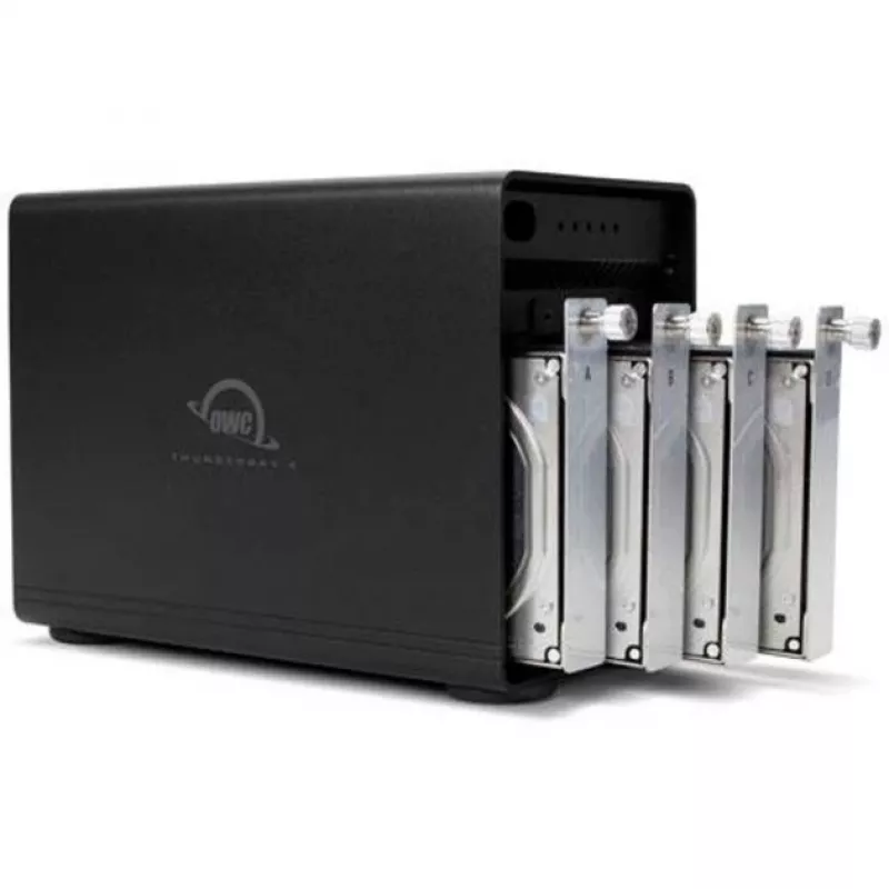 ThunderBay 4 (musta, 4-paikkainen Thunderbolt 3 -ulkoinen asemakotelo)