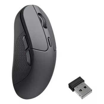 Molempikätinen langaton hiiri Keychron M3-A23 — Bluetooth + USB-C, Track-on-Glass (TOG), 30000 DPI, 5 painiketta, musta