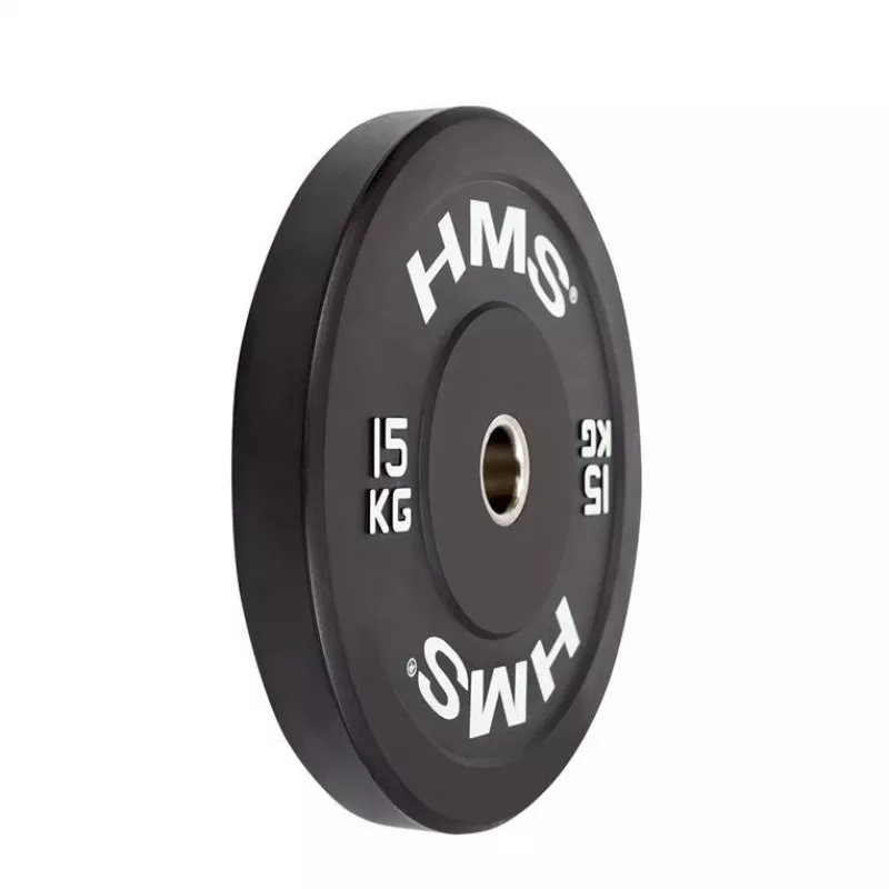 HMS Fitness BBR15 1 kpl olympialainen kumipinnoitettu painolevy
