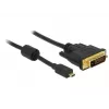 Videokaapelisovitin DeLOCK 83585 Micro-HDMI - DVI-D 1 m