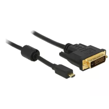 Videokaapelisovitin DeLOCK 83585 Micro-HDMI - DVI-D 1 m
