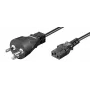 Microconnect PE1204100R virtajohto musta 10 m IEC 320 kylmälaite pistoke C13