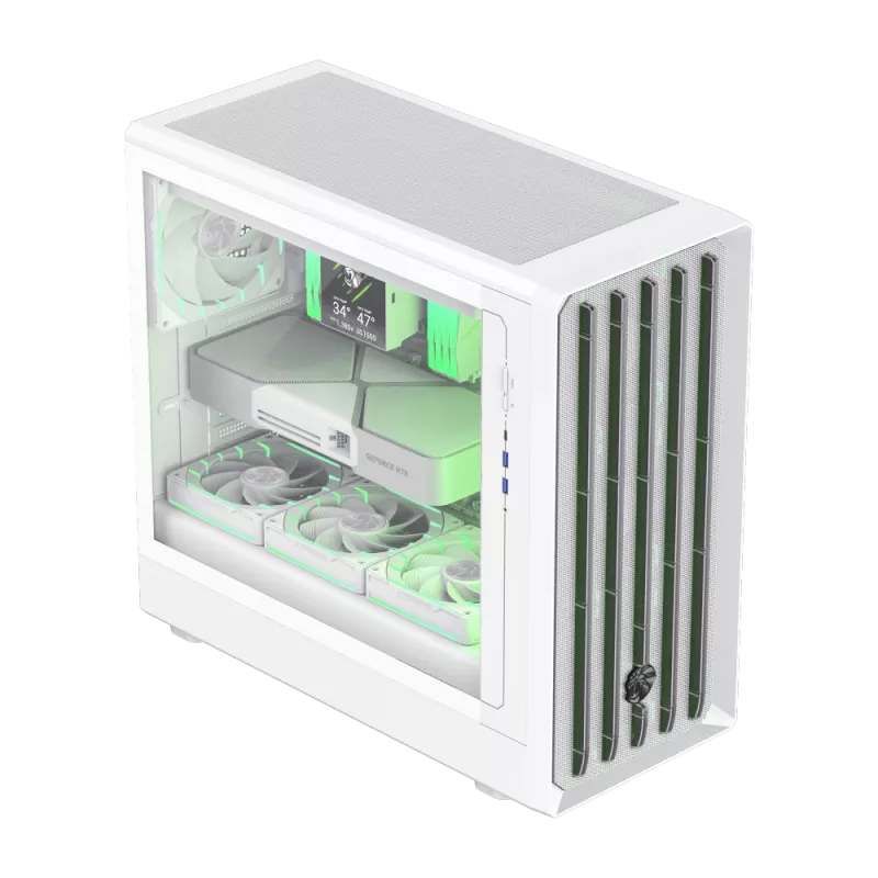 Gamemax-kotelo | CLAW 460 WH | valkoinen | Mid-Tower | virtalähde ei sisälly