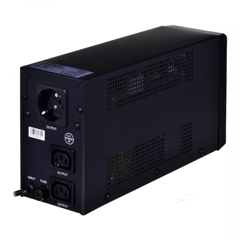 UPS ENERGENIE EG-UPS-031 Line-Interactive 0,65 kVA 390 W 2x C13-lähtöä, 7 Ah VRLA