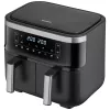 Severin FR 2453 Double -kiertoilmakypsennin 3,25 L 2850 W musta hopea