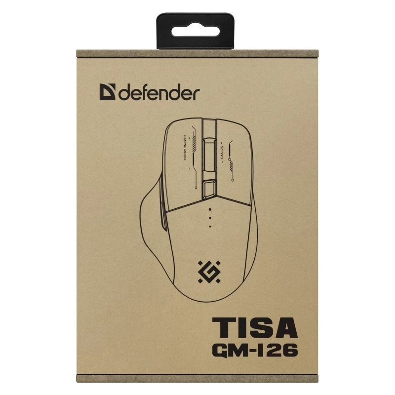 Hiiri DEFENDER GM-126 TISA RF+BT OPTINEN 1600dpi 6P valkoinen