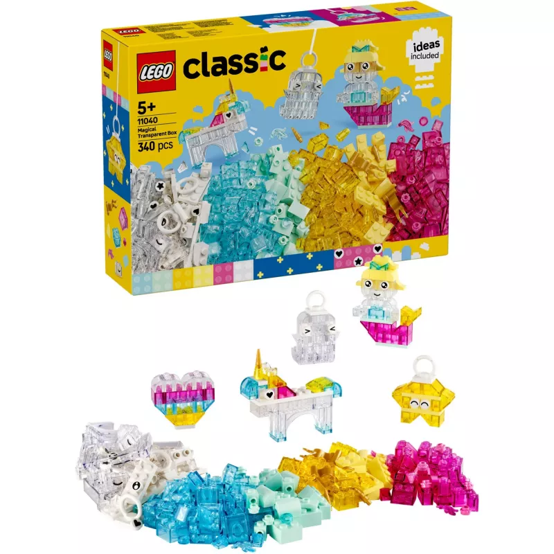 LEGO CLASSIC 11040 maaginen läpinäkyvä laatikko
