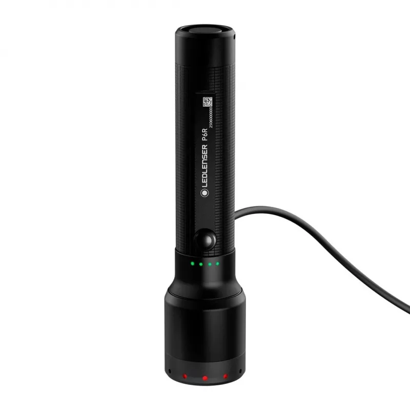 Ledlenser P6R musta käsivalaisin LED