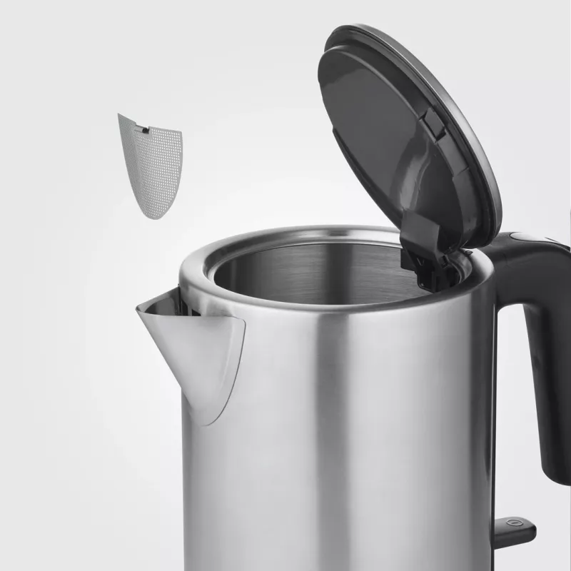 Severin WK 3489 sähköinen vedenkeitin 1 l 2400 W musta, hopea