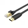 Unitek Y-SP02001B USB 2.0 – RJ-45 konsolikaapeli, 1,8 m, musta