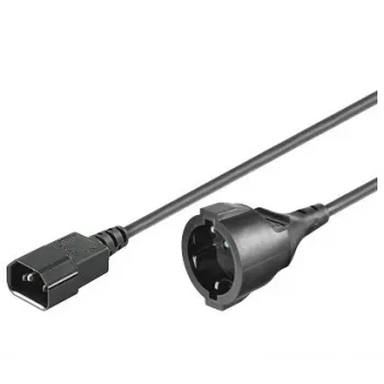 Microconnect PE130150 virtajohto musta 1,5 m C14-liitin virtapistoke tyyppi F