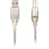 Delock 82057 USB 2.0 -kaapeli A-tyypin uros – B-tyypin uros, 0,5 m, läpinäkyvä