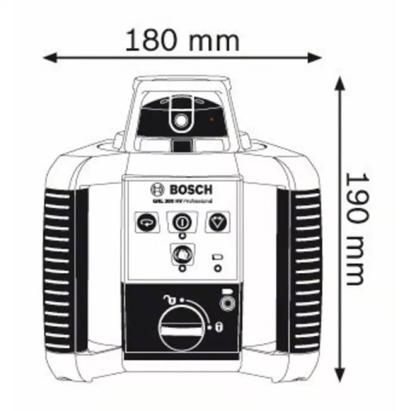 Bosch GRL 300 HV Professional kiertolaser 300 m 635 nm (< 1 mW)