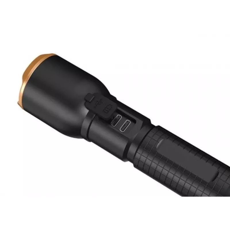 Taskulamppu Duracell DF6000R lahjalaatikko — kädessä pidettävä ladattava taskulamppu, musta