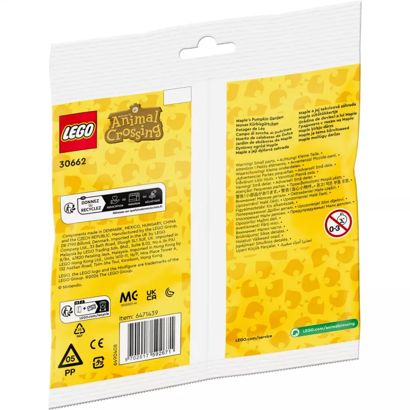 30662 Animal Crossing Monas Pumpkin Garden, rakennuslelu polybag