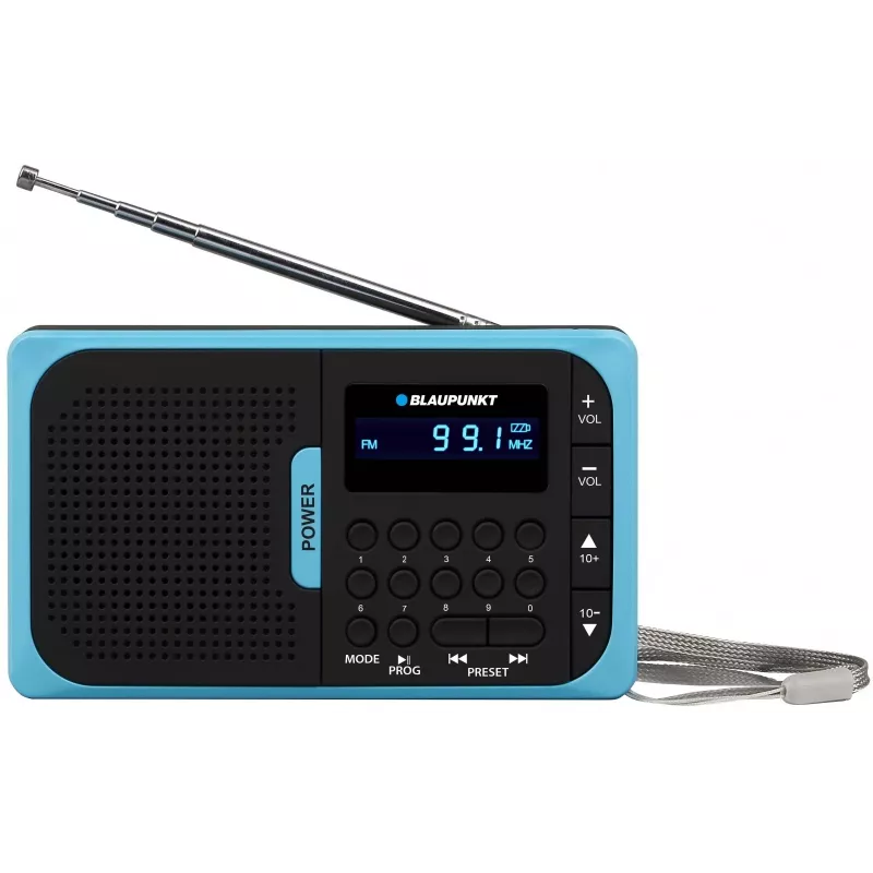 Blaupunkt PR5BL radio analoginen musta, sininen