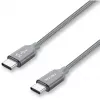 USB-kaapeli Nevox 1654 USB 2.0 2 m USB C harmaa hopea