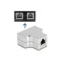 DeLOCK RJ45 jakaja T-adapteri 1 x RJ45 naaras - 2 x RJ45 naaras Cat.5e STP