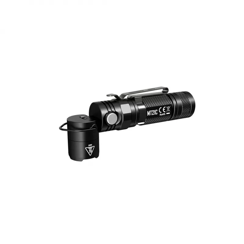 Käsivalaisin Nitecore MT21C, 1000 lm, 131 mm, 103,5 g, hyväksyy 18650 tai CR123, musta