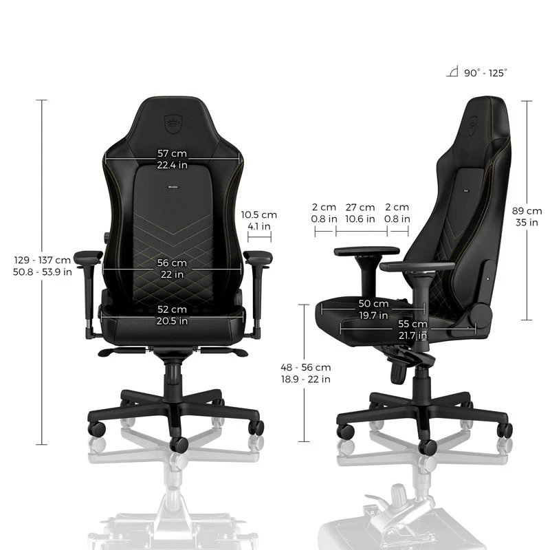noblechairs HERO -pelituoli - musta/kulta