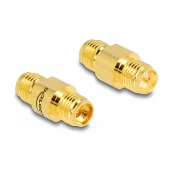 DeLOCK sovitin RP-SMA-naaras – SMA-naaras 8 mm halkaisija 17,1 mm leveys